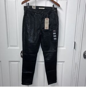 Levi's Black Leopard Skinny Jeans
